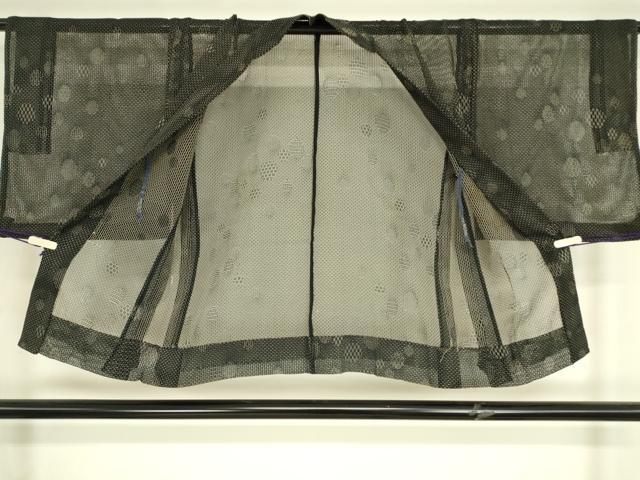 平和屋着物▽羽織　スリーシーズン　春夏秋　塵除け　丸文　正絹　逸品　DABH6823az