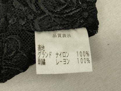 平和屋着物▽道行コート　スリーシーズン　春夏秋　塵除け　総レース　花尽くし　黒地　ロング丈　DABH6825az