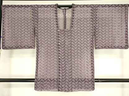 平和屋着物▽道行コート　スリーシーズン　春夏秋　塵除け　総レース　草花文　DABH6836az