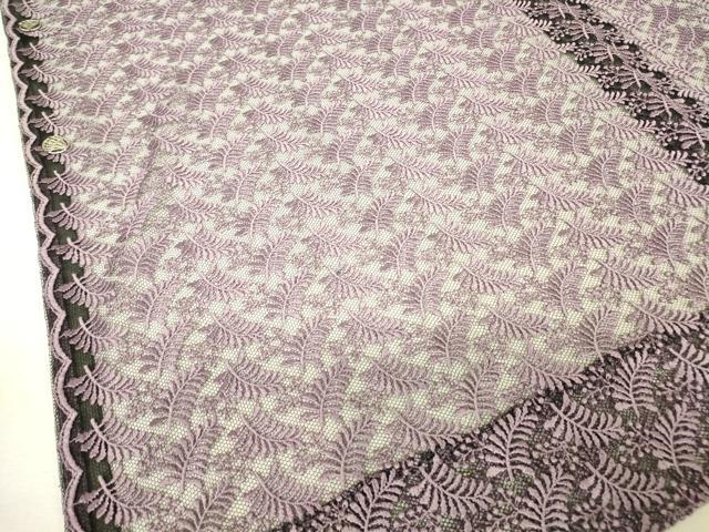 平和屋着物▽道行コート　スリーシーズン　春夏秋　塵除け　総レース　草花文　DABH6836az