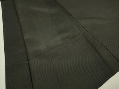平和屋着物▽男性　黒紋付長羽織　スリーシーズン春夏秋　塵除け　絽　正絹　逸品　DABH6840az