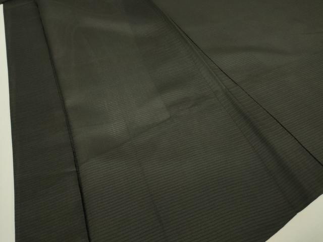 平和屋着物▽男性　黒紋付長羽織　スリーシーズン春夏秋　塵除け　絽　正絹　逸品　DABH6840az