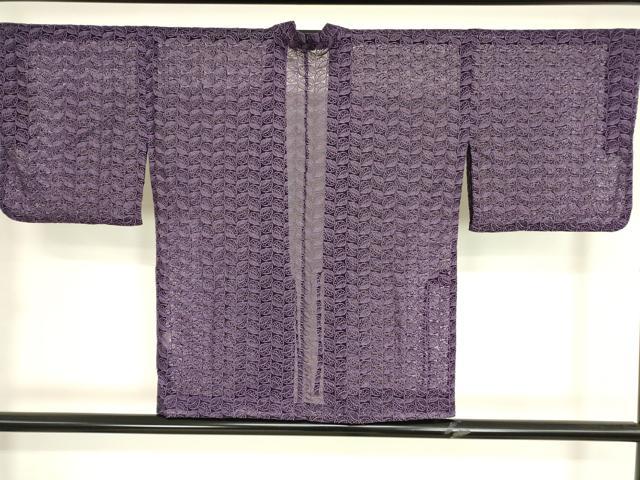 平和屋着物▽道中着　スリーシーズン　春夏秋　塵除け　総レース　舞葉文　DABH6846az