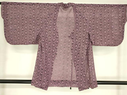 平和屋着物▽道行コート　スリーシーズン　春夏秋　塵除け　総レース　舞花文　DABH6847az