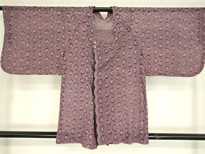 平和屋着物▽道行コート　スリーシーズン　春夏秋　塵除け　総レース　舞花文　DABH6847az