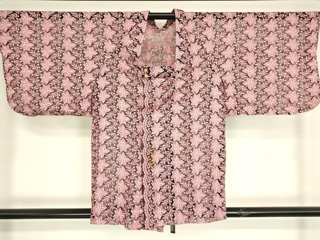 平和屋着物▽道行コート　スリーシーズン　春夏秋　塵除け　総レース　舞葉文　DABH6848az