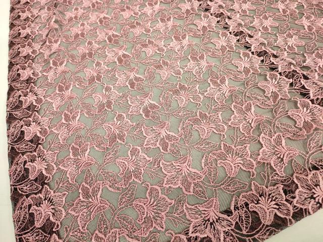 平和屋着物▽道行コート　スリーシーズン　春夏秋　塵除け　総レース　草花文　ロング丈　DABH6849az