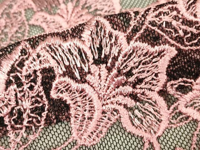 平和屋着物▽道行コート　スリーシーズン　春夏秋　塵除け　総レース　草花文　ロング丈　DABH6849az