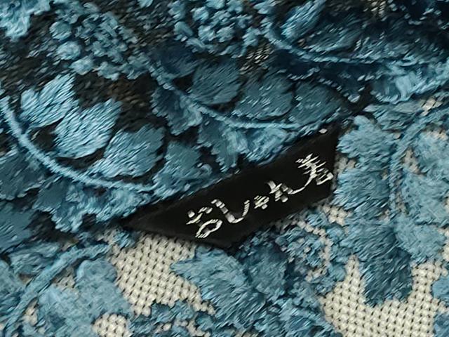 平和屋着物▽道中着　スリーシーズン　春夏秋　塵除け　総レース　草花文　DABH6854az