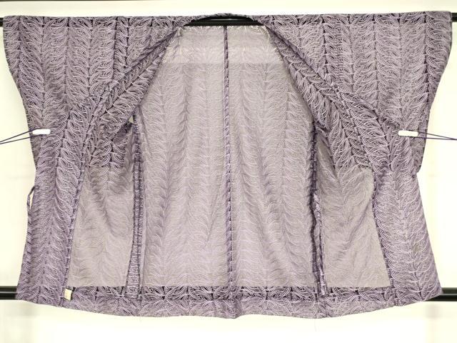 平和屋着物▽道行コート　スリーシーズン　春夏秋　塵除け　総レース　舞葉文　DABH6856az