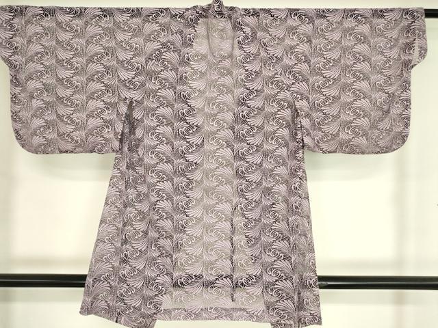 平和屋着物▽道行コート　スリーシーズン　春夏秋　塵除け　総レース　舞葉文　DABH6857az