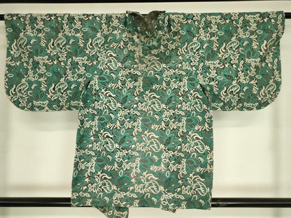平和屋着物▽道行コート　スリーシーズン　春夏秋　塵除け　総レース　更紗花文　DABH6858az