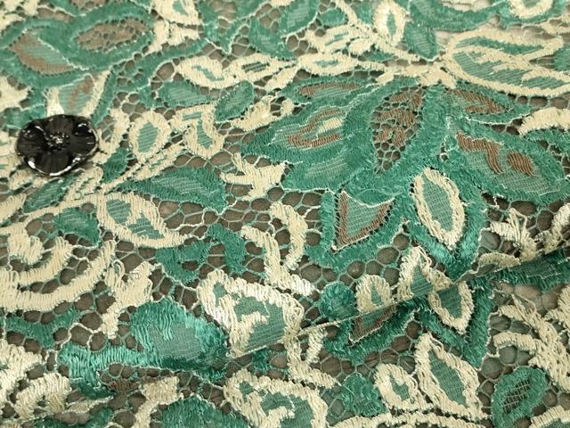 平和屋着物▽道行コート　スリーシーズン　春夏秋　塵除け　総レース　更紗花文　DABH6858az