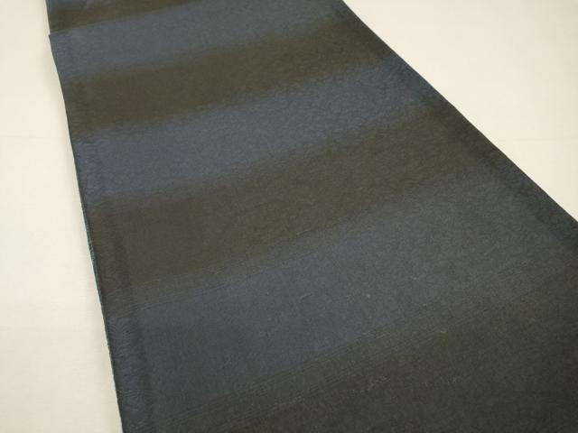 平和屋着物▽両面　全通柄袋帯　スリーシーズン　春夏秋　間道　銀通し地　正絹　逸品　DABH7020fe