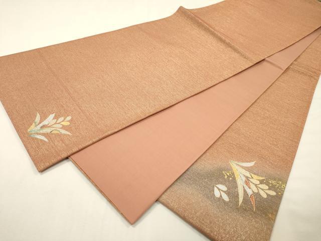 平和屋着物▼太鼓柄袋帯　螺鈿　辻が花　金銀彩　正絹　逸品　DABH7106fe
