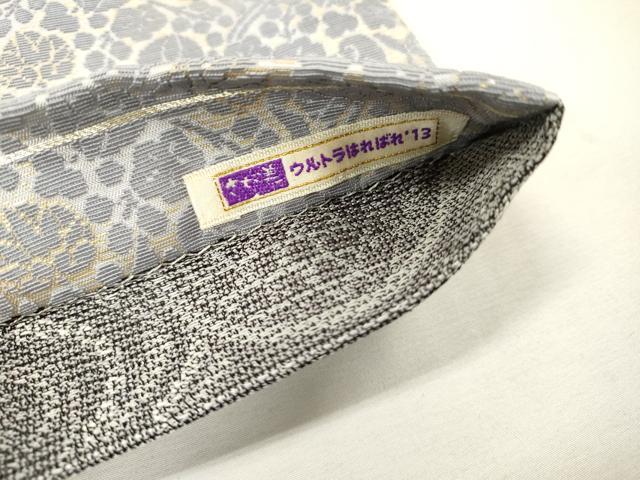 平和屋着物●両面　太鼓柄袋帯　輪奈織　舞桜　金糸　さが美扱い　正絹　逸品　DABH7115fe