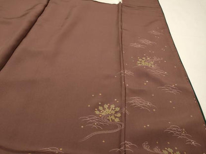 平和屋着物●上質な色無地　作家物　高麗納戸色　正絹　逸品　未使用　DABH7176fe