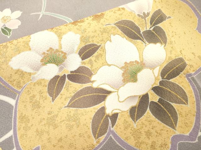 平和屋着物●豪華振袖　駒刺繍　舞桜　金彩　正絹　逸品　DABH7177fe