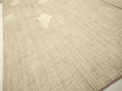 平和屋着物●結城紬　80亀甲　飛び亀甲柄　色紙散らし　正絹　逸品　DABH7181fe