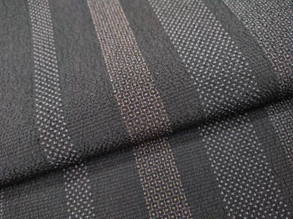 平和屋着物●本塩沢　110亀甲　間道　正絹　逸品　未使用　DABH7183fe