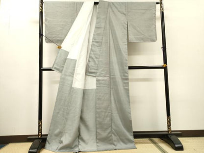平和屋着物●上質な紬　霞文　正絹　逸品　未使用　DABH7189fe