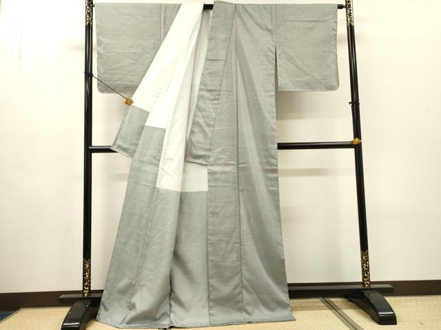 平和屋着物●上質な紬　霞文　正絹　逸品　未使用　DABH7189fe