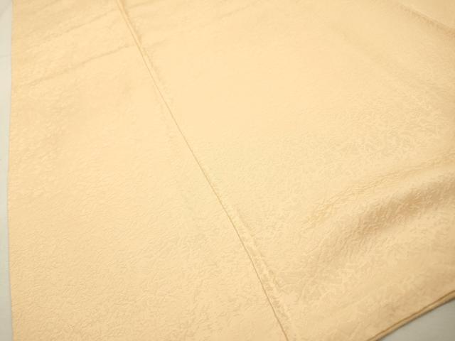 平和屋着物●上質な色無地　霞地紋　肌色　ロング丈　正絹　逸品　未使用　DABH7190fe