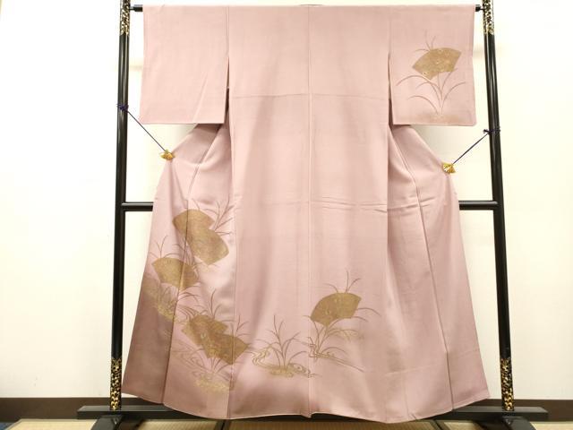 平和屋着物▼中国三大刺繍　スワトウ刺繍　汕頭刺繍　総刺繍　訪問着　流水宝尽くし地紙花文　暈し染　金彩　正絹　逸品　DABH7269fe