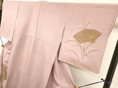 平和屋着物▼中国三大刺繍　スワトウ刺繍　汕頭刺繍　総刺繍　訪問着　流水宝尽くし地紙花文　暈し染　金彩　正絹　逸品　DABH7269fe