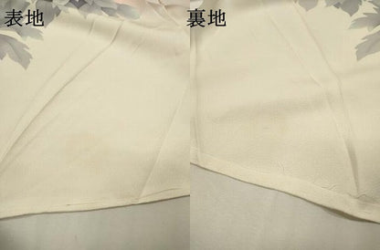 平和屋着物▼訪問着　作家物　手描き　薔薇　暈し染　仮絵羽　正絹　逸品　未使用　DABH7274fe