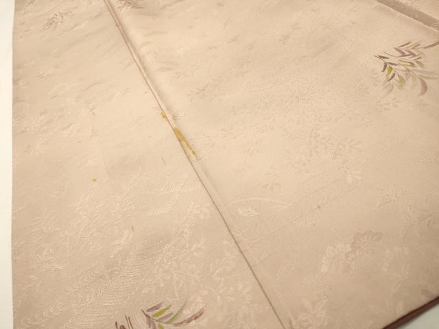 平和屋着物●上質な小紋　地紋起こし　草葉文　暈し染　正絹　逸品　DABH7283fe