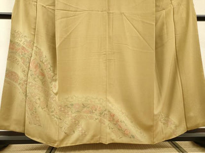 平和屋着物▼中国三大刺繍　スワトウ刺繍　汕頭刺繍　総刺繍　訪問着　鳳凰花唐草文　暈し染　正絹　逸品　DABH7284fe