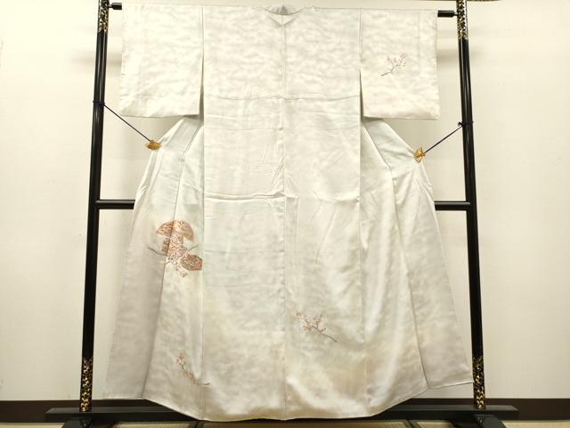 平和屋着物▼訪問着　総刺繍　籬花文　暈し染　正絹　逸品　DABH7299fe