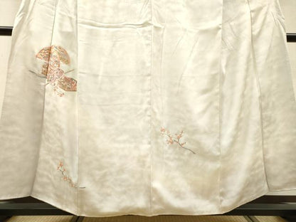 平和屋着物▼訪問着　総刺繍　籬花文　暈し染　正絹　逸品　DABH7299fe