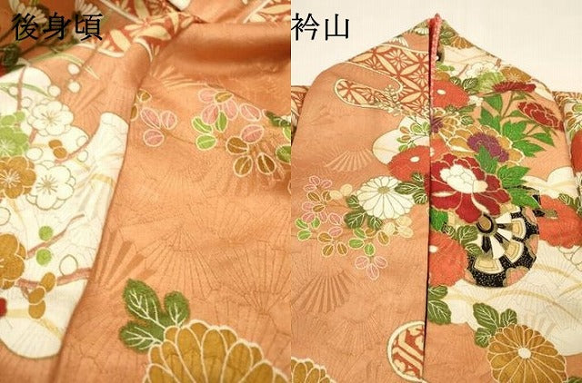 平和屋着物▼豪華振袖　花車　金彩　金通し地　正絹　逸品　DABH7300fe