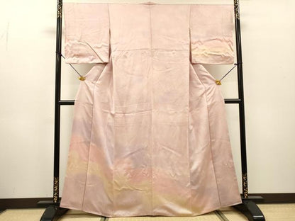 平和屋着物▼訪問着　霞文　暈し染　正絹　逸品　DABH7301fe