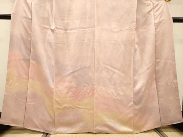 平和屋着物▼訪問着　霞文　暈し染　正絹　逸品　DABH7301fe