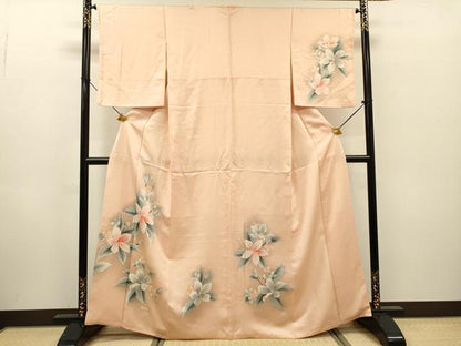 平和屋着物▼訪問着　枝花　暈し染　やまと誂製　正絹　逸品　DABH7309fe