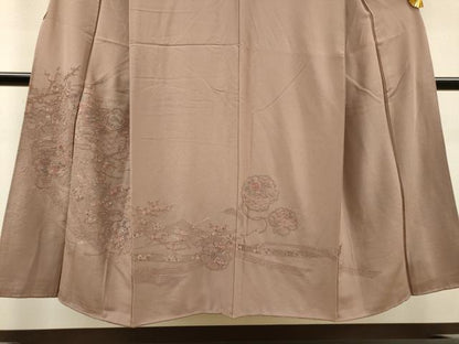 平和屋着物▼中国三大刺繍　スワトウ刺繍　汕頭刺繍　総刺繍　訪問着　几帳雪輪飛鶴花文　正絹　逸品　DABH7312fe