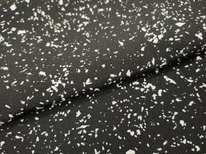 平和屋着物▽上質な小紋　単衣　霞文　黒地　正絹　逸品　DABH7330fe