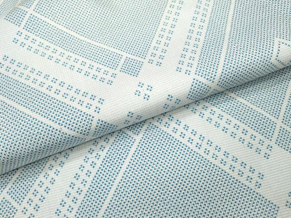 平和屋着物▽本場大島紬　白大島　単衣　7マルキ　菱文　正絹　逸品　DABH7334fe