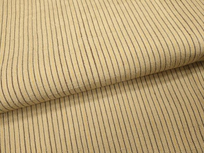 平和屋着物▽上質な紬　単衣　縞　正絹　逸品　DABH7341fe