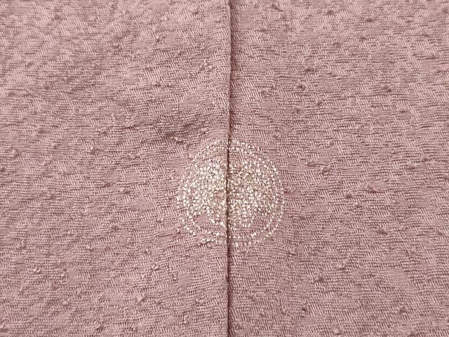 平和屋着物▽上質な色無地　単衣　紋意匠　浅紫色　正絹　逸品　DABH7364fe