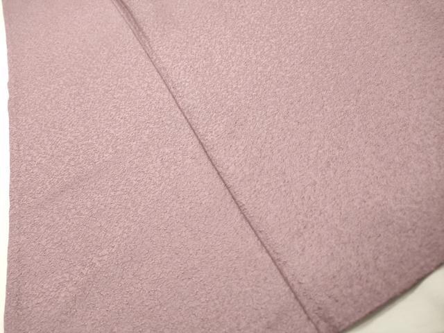 平和屋着物▽上質な色無地　単衣　紋意匠　浅紫色　正絹　逸品　DABH7364fe