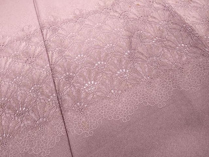 平和屋着物▼豪華色留袖　総刺繍　花青海波　暈し染　正絹　逸品　DABH7372fe