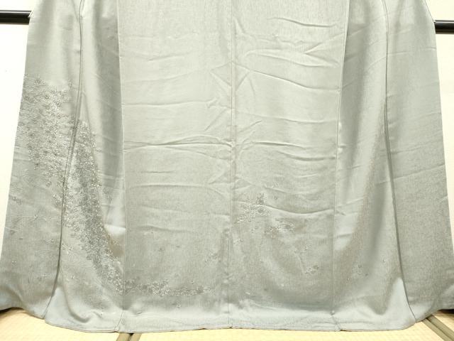 平和屋着物●訪問着　総刺繍　流水花文　金糸　ロング丈　正絹　逸品　DABH7381fe