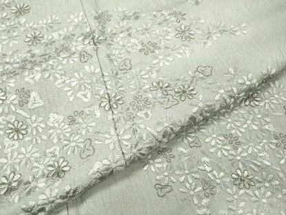 平和屋着物●訪問着　総刺繍　流水花文　金糸　ロング丈　正絹　逸品　DABH7381fe