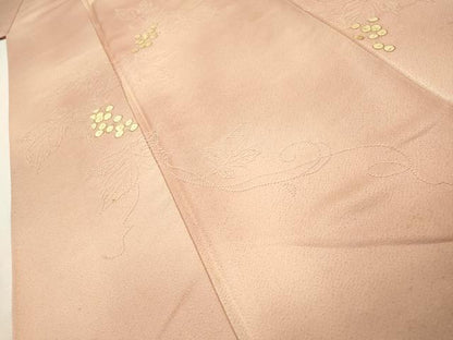 平和屋着物▼中国三大刺繍　相良刺繍　総刺繍　訪問着　駒刺繍　葡萄唐草文　暈し染　正絹　逸品　DABH7389fe