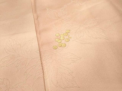 平和屋着物▼中国三大刺繍　相良刺繍　総刺繍　訪問着　駒刺繍　葡萄唐草文　暈し染　正絹　逸品　DABH7389fe