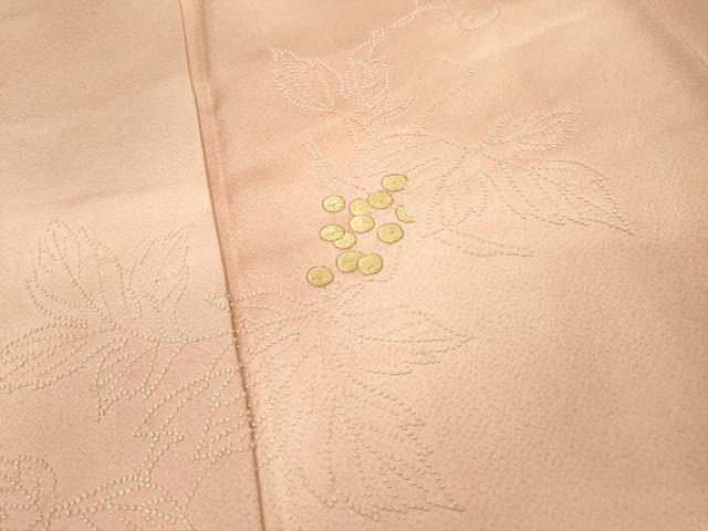平和屋着物▼中国三大刺繍　相良刺繍　総刺繍　訪問着　駒刺繍　葡萄唐草文　暈し染　正絹　逸品　DABH7389fe